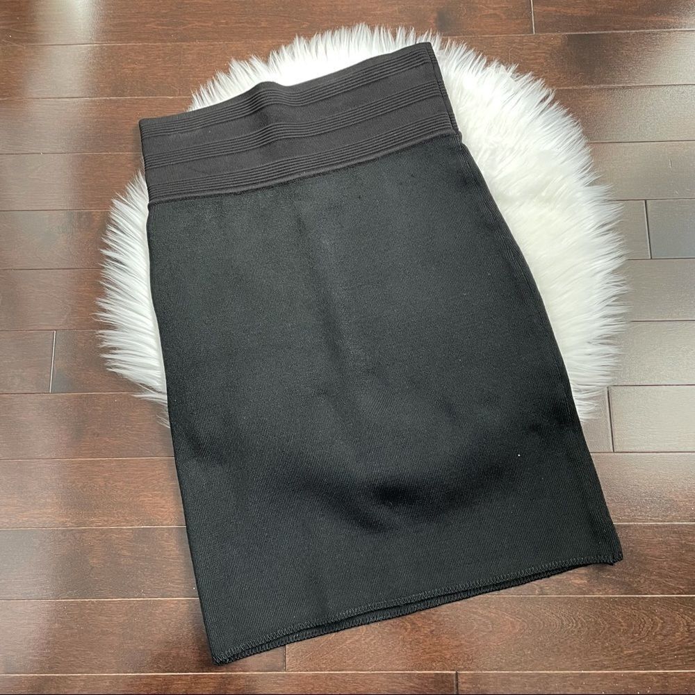 Jean Paul Gaultier 90’s Black High Waisted Bandage Mini Skirt Sz Small - Picture 12 of 16